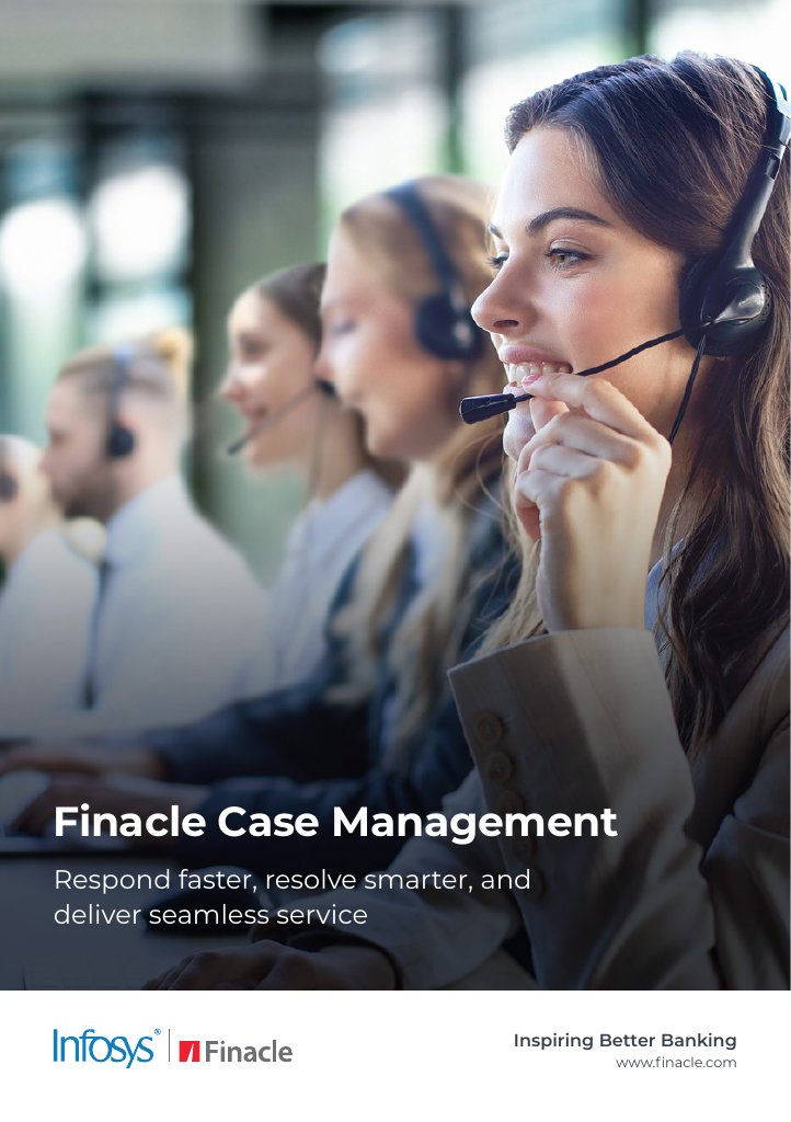 Finacle's tweet card. Finacle Case management
