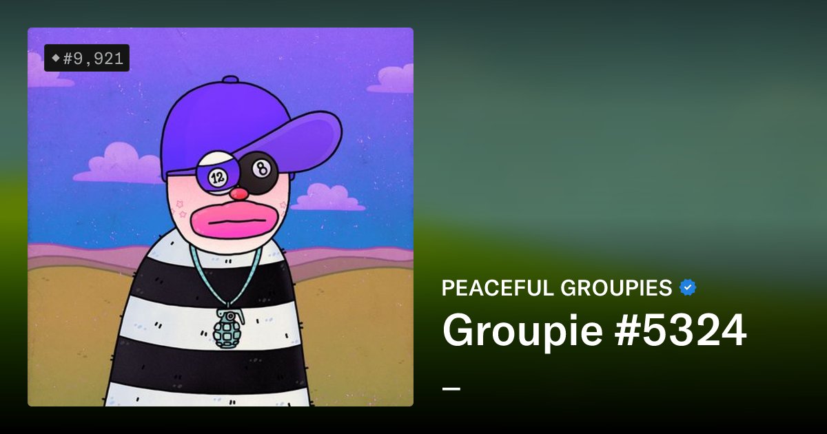uwillc's tweet card. PEACEFUL GROUPIES is a collection of 10000 unique and trippy characters. These peaceful creatures will follow you on your adventures through this digital psychedelic experience called the PEACEVOID....