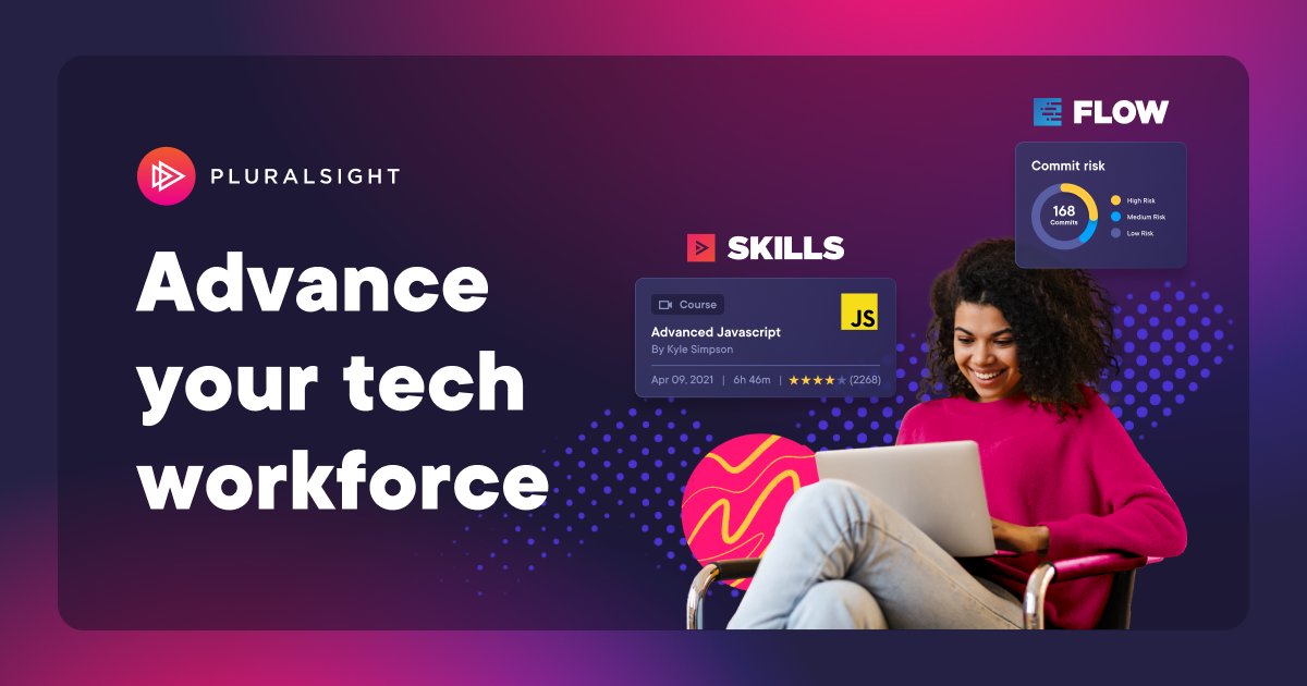 workflowFlash's tweet card. Pluralsight helps organizations, teams, and individuals build better products with online courses and data-driven insights that fuel skill development and improve processes.