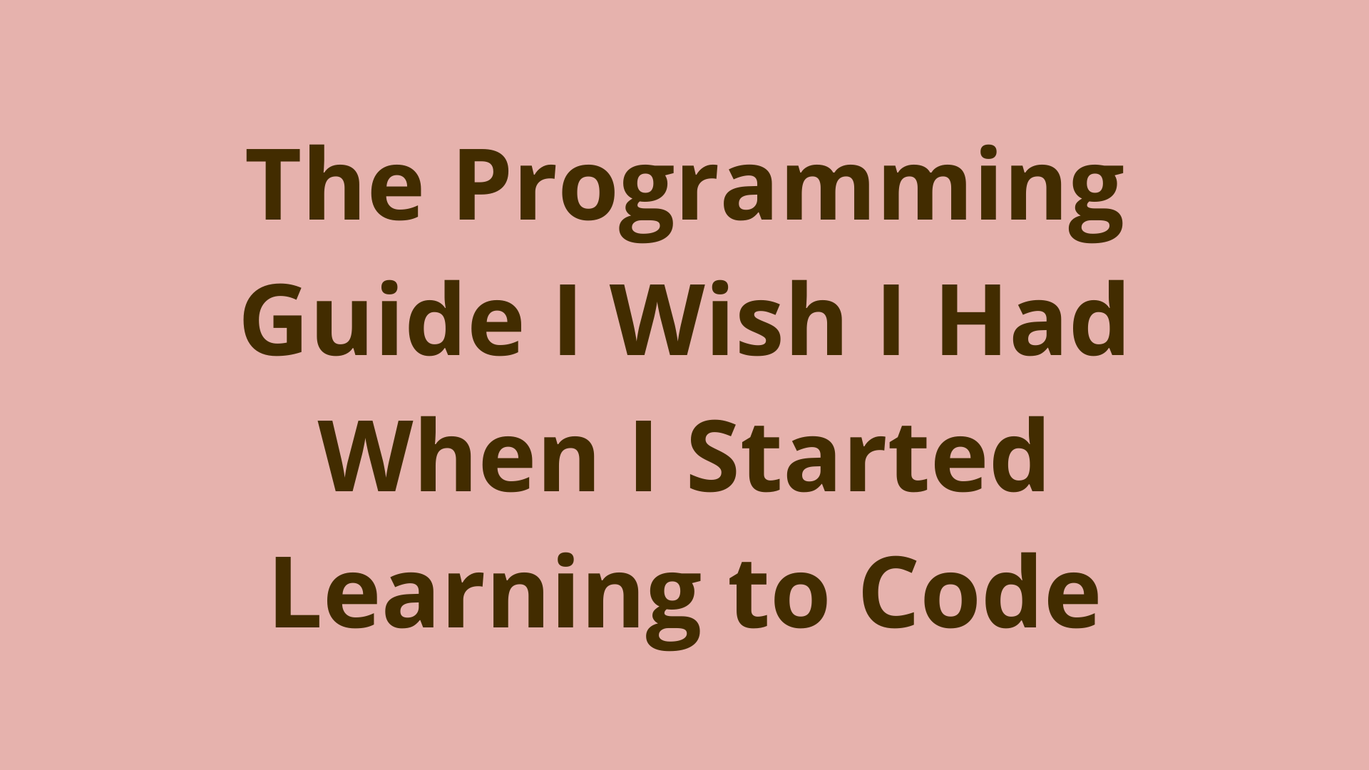 freeCodeCamp's tweet card. Just the thought of learning to code can be very intimidating. The word code is mysterious by definition. It implies a technical form of communication that computers, and not humans, are meant to...