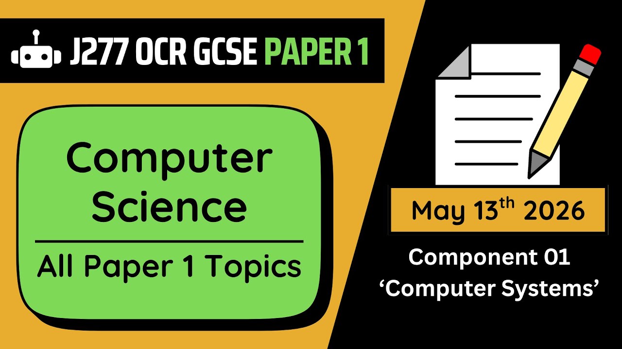 CSNewbs's tweet card. OCR J277 GCSE: Complete Paper One (Computer Science Full Paper 1)