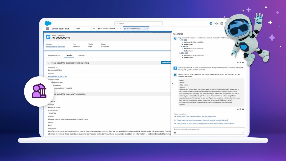 ZahraS_B's tweet card. Key Takeaways Government agencies face increasing pressure to improve responsiveness, efficiency, and productivity amid staffing shortages and rising public expectations. That’s why today Salesforce...