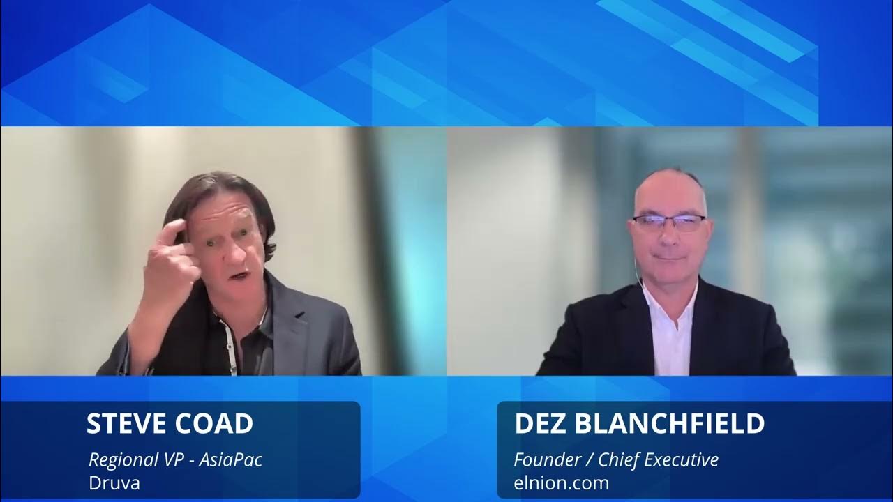 dez_blanchfield's tweet card. Steve Coad, Regional Vice President for AsiaPac at Druva, discussing...