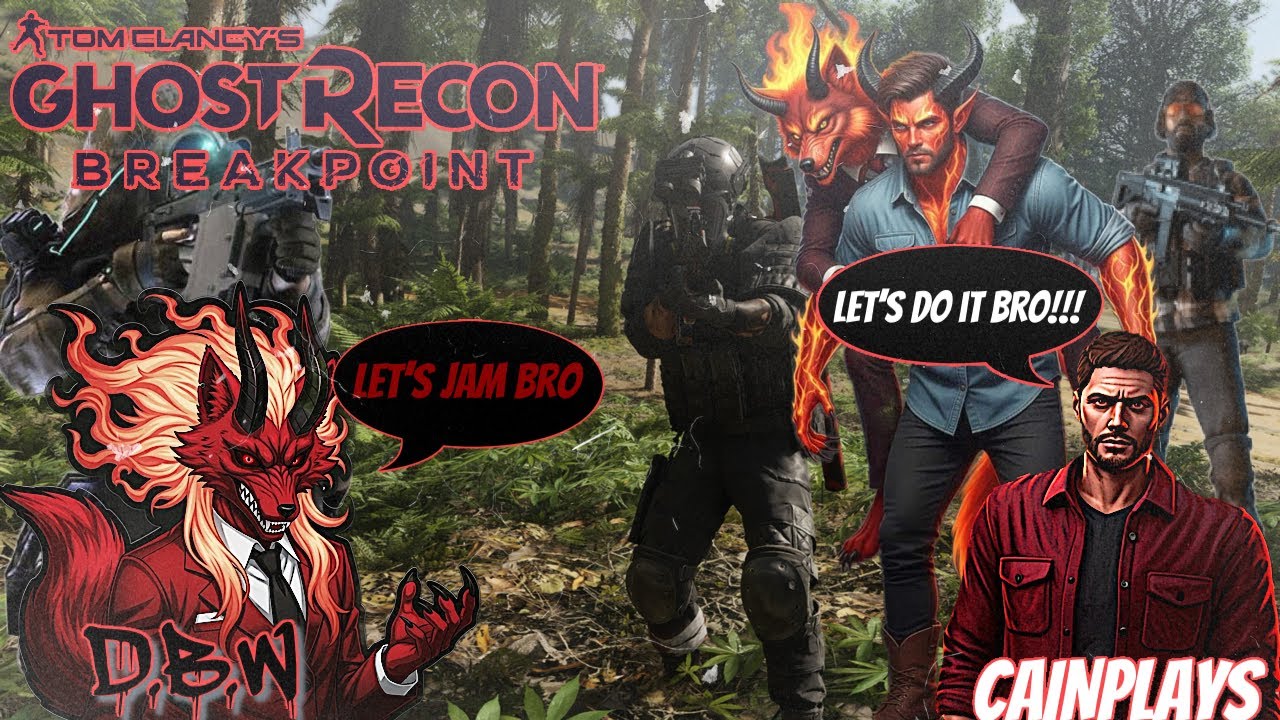 Demonbloodwolf9's tweet card. Ghost Recon Breapoint|The Demonic Duo Cause Hell on earth FT @CAINP...