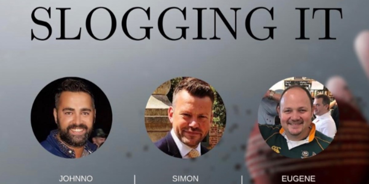 Kezpom's tweet card. Help Slogging It raise money to support The Lord's Taverners Ltd