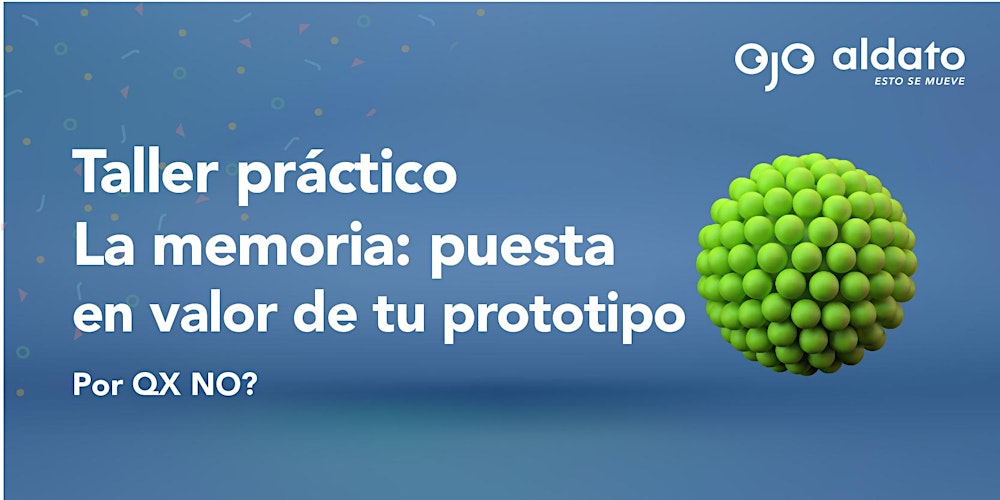milladigital's tweet card. Taller práctico “La Memoria: Puesta en valor de tu prototipado. Inspirando soluciones gracias a la visualización de datos”.