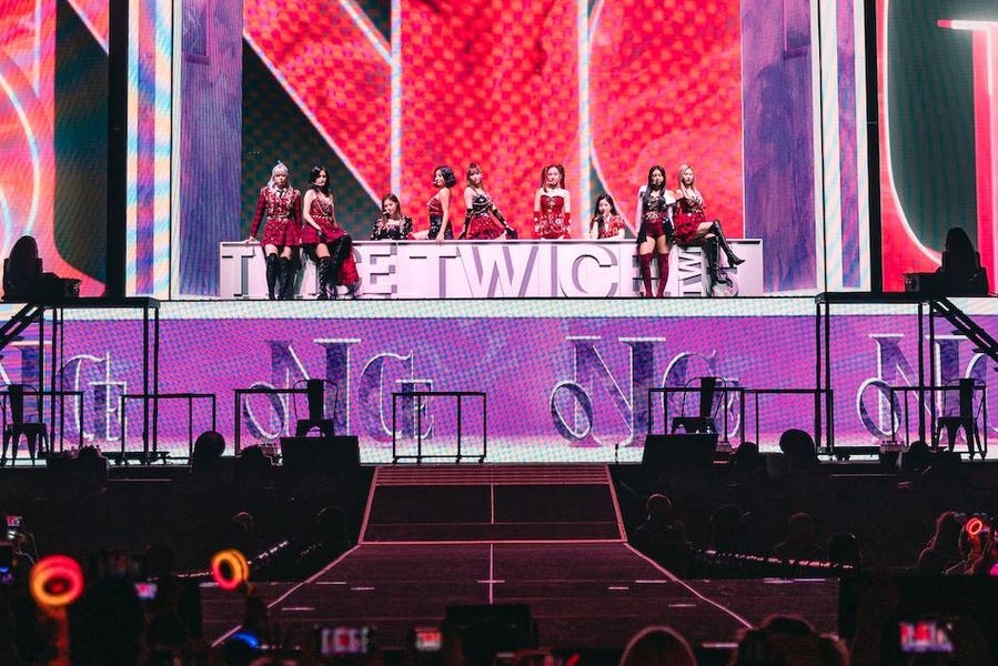 JYPETWICE's tweet card. As TWICE came off stage from a seven-song encore at New York’s UBS Arena this past weekend, the K-pop girl group secured their place in the U.S. touring history books.