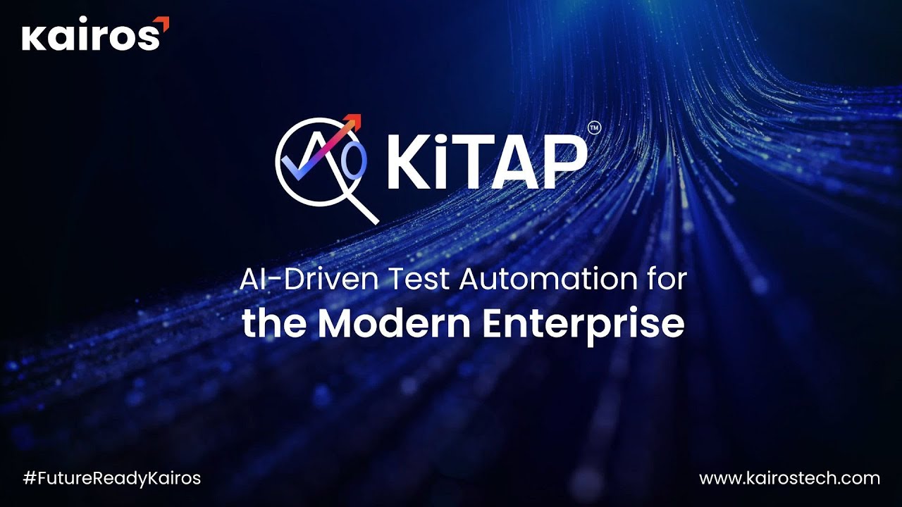 KairosTechInc's tweet card. Digital Transformation of Software Testing with AI Discover KiTAP