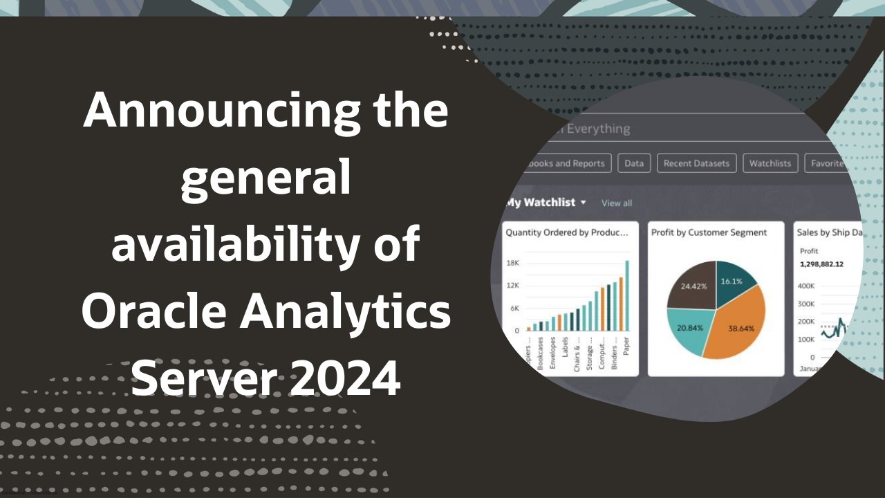 FPayraudeau1's tweet card. Oracle announces the availability of our customer-managed analytics platform - Oracle Analytics Server 2024. This is the next generation of Oracle Business Intelligence Enterprise Edition (OBIEE) and...