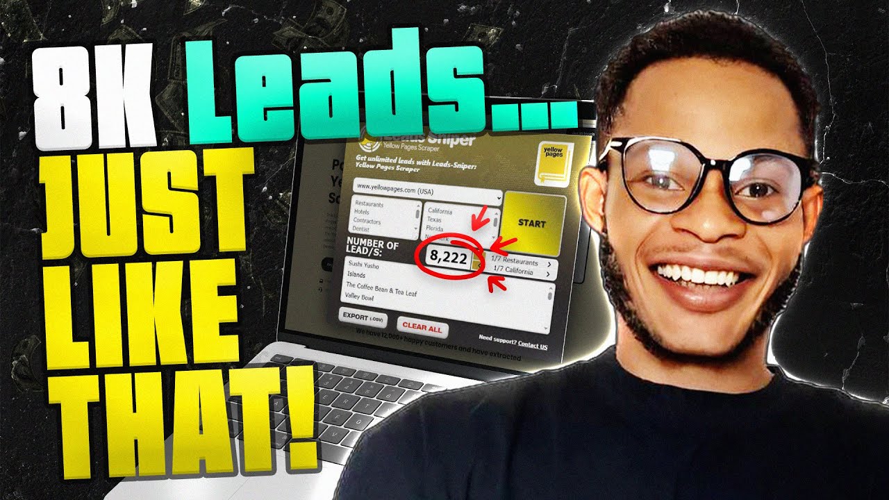 Smartsan80's tweet card. How I Got 8K Leads from YellowPages Using This Web Scraper 🤯