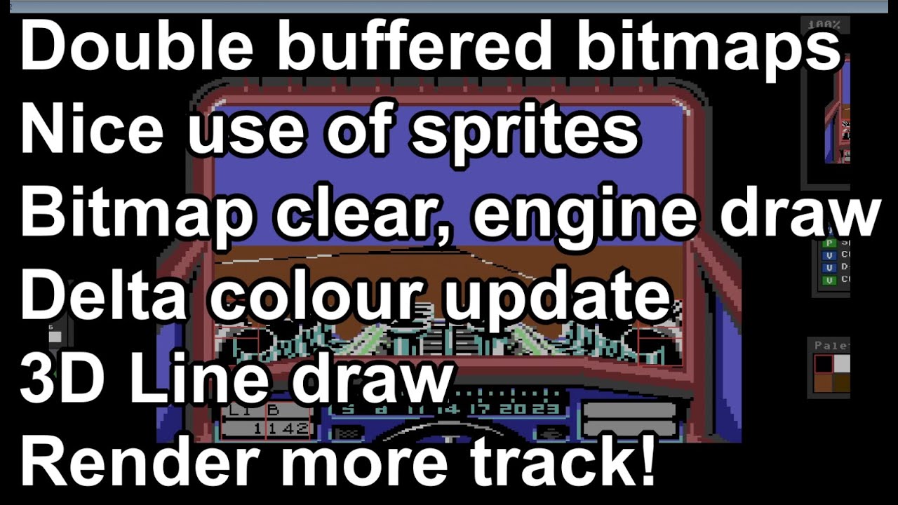 MartinPiper's tweet card. C64 Games memories - Stunt Car Racer.