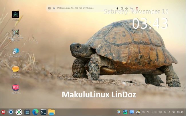 newsfeedindia01's tweet card. Tired of Windows ads & bloat? MakuluLinux LinDoz 2025 gives you a perfect Windows 11 look — with Linux speed, privacy, and Electra AI (free image gen, code, video edits). Boots in 12s, runs Steam...