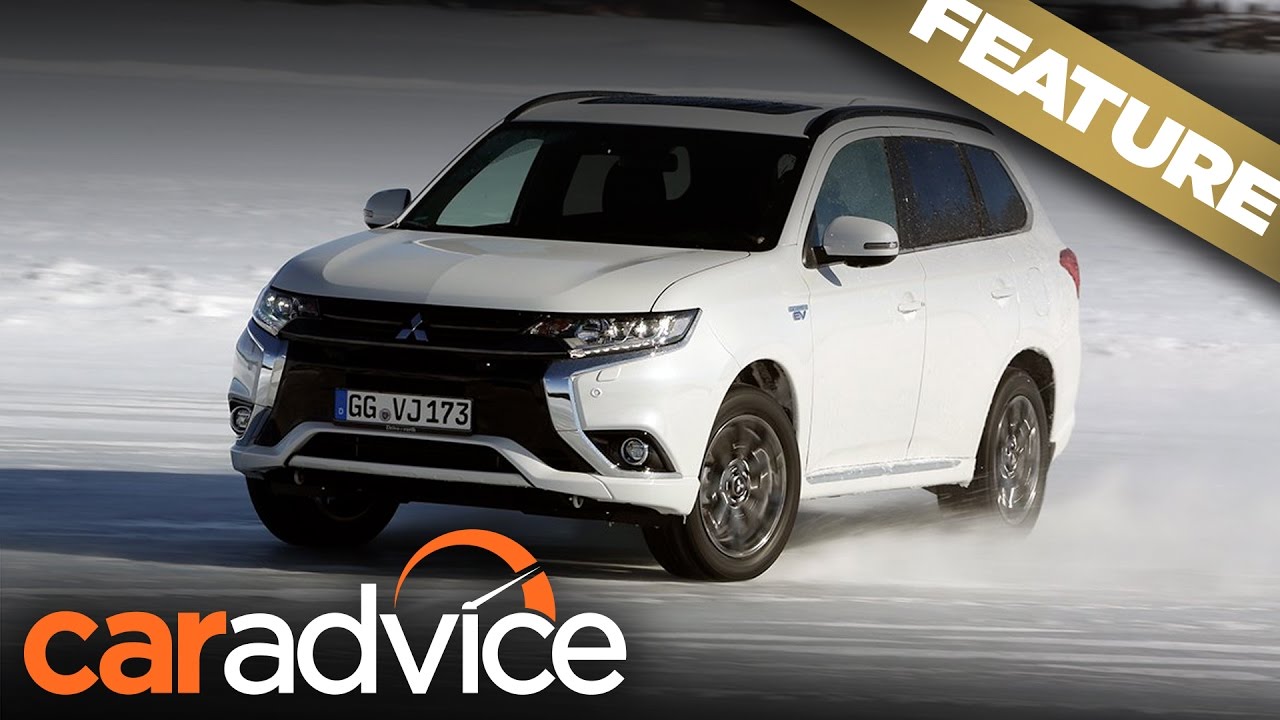 InterstateMitsu's tweet card. Mitsubishi Outlander PHEV on ice | A CarAdvice Feature