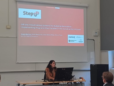 StepUP_EU's tweet card. Presentation about StepUP off-site industrialised system at the New Frontiers of Construction Management Workshop