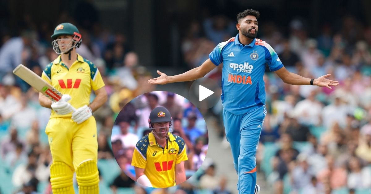 lokmat's tweet card. एक खणखणीत चौकार मारल्यावर मोहम्मद सिराजनं एका अप्रतिम चेंडूवर ट्रॅविसह हेडला आपल्या जाळ्यात अडकवले.