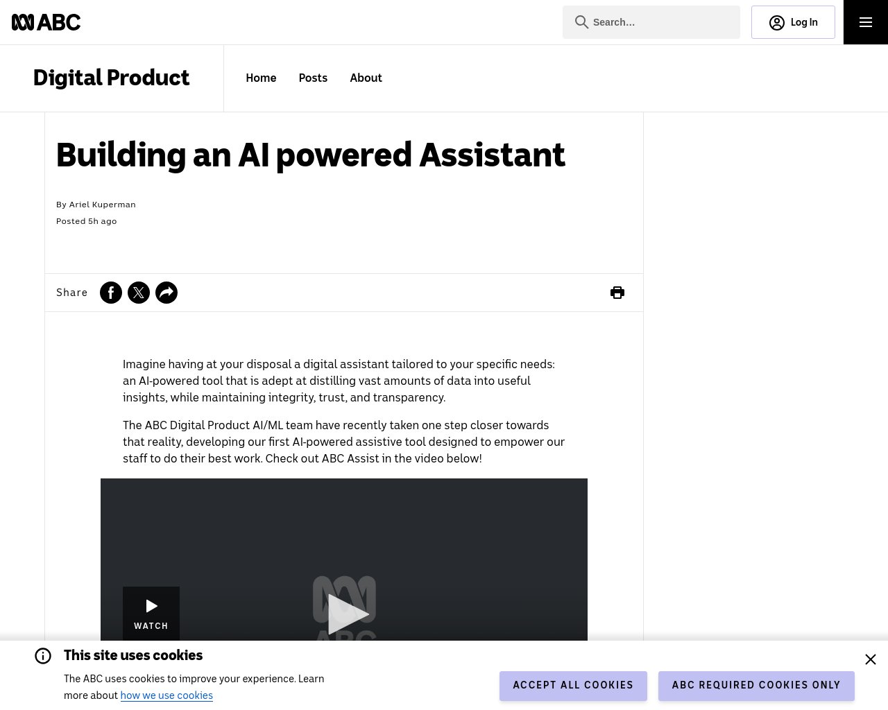 managetech_inc's tweet card. Summary in Japanese: - ABC Digital Product AI/MLチームが開発し