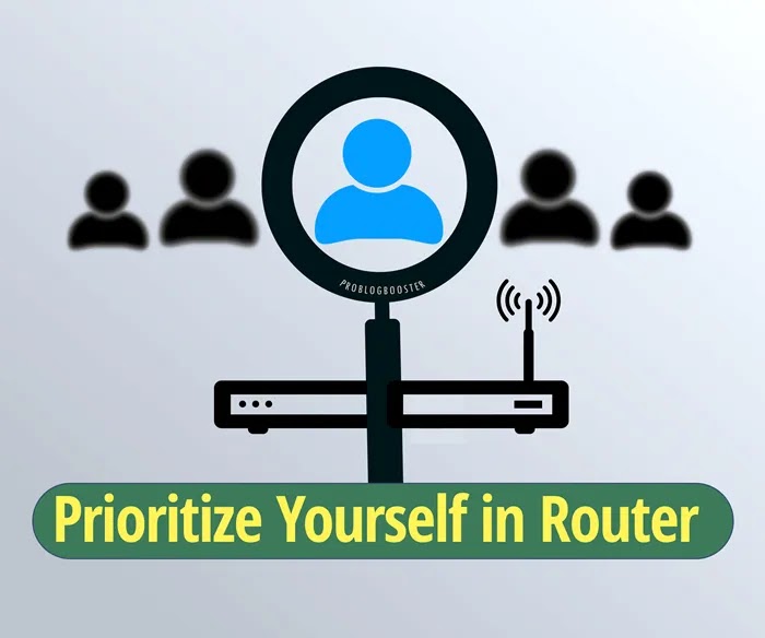 ProBlogBooster's tweet card. QoS settings prioritize your devices on router by setting network rules based on MAC address to give more internet/data from your Wifi connection.