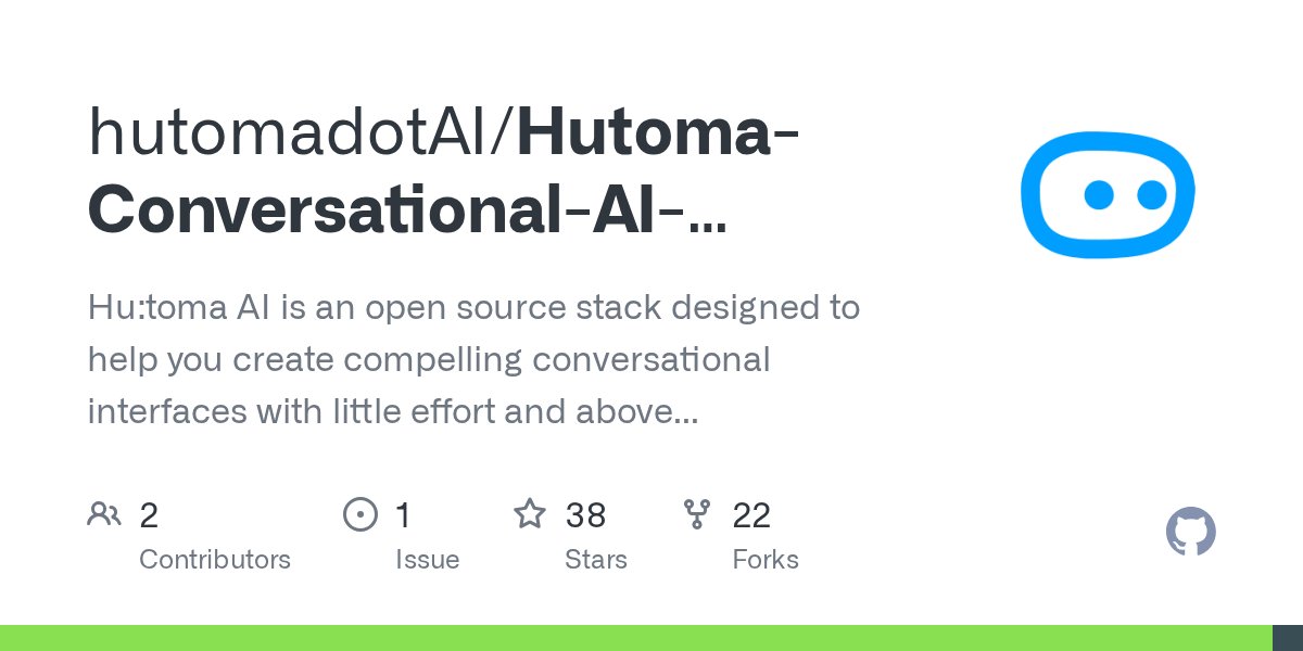 hutomadotAI's tweet card. Hu:toma AI is an open source stack designed to help you create compelling conversational interfaces with little effort and above industry accuracy - hutomadotAI/Hutoma-Conversational-AI-Platform