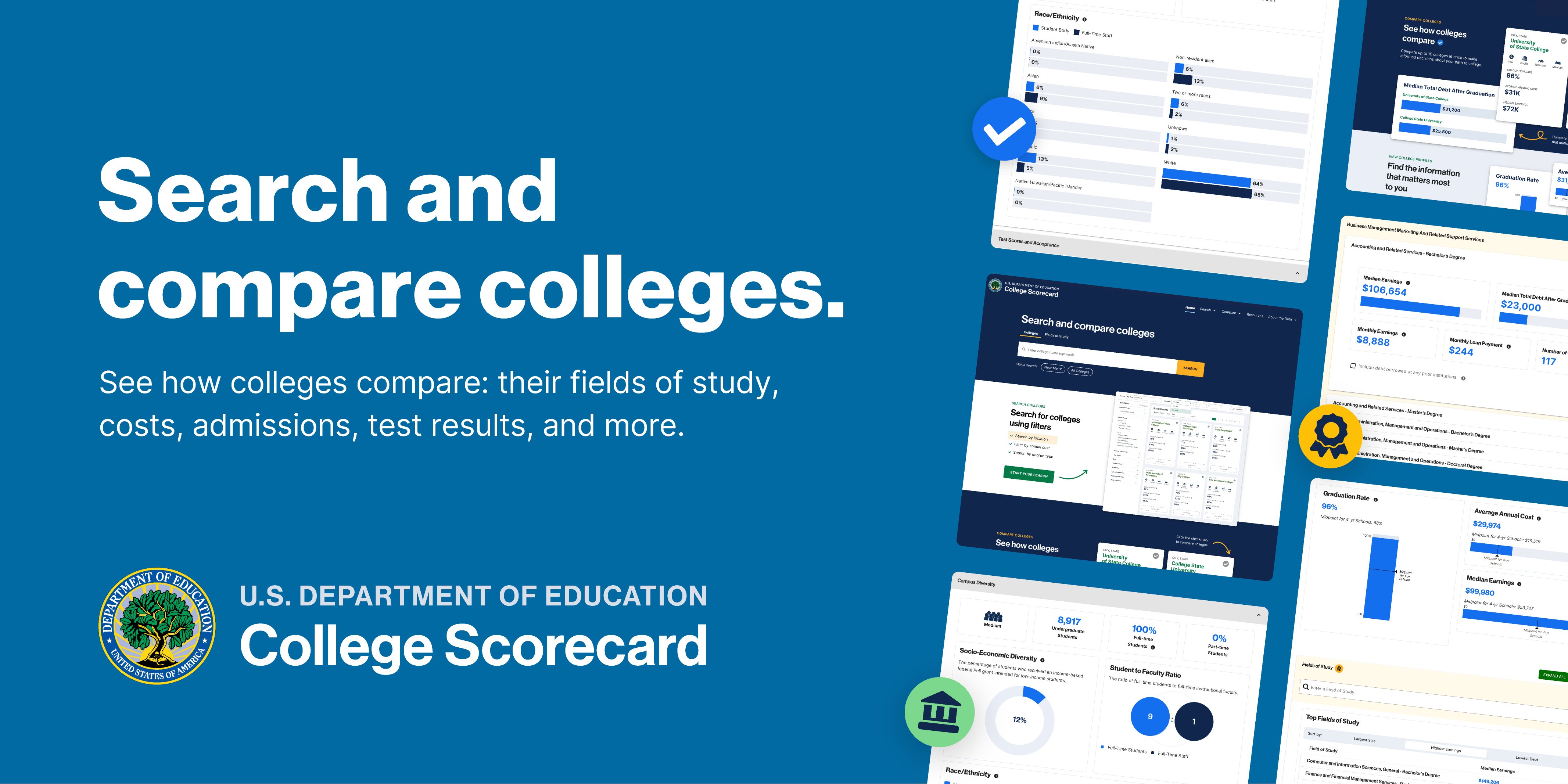UNCG_CompSci's tweet card. The school profile provides a wealth of data, including average cost, graduation rates, financial aid and debt, typical earnings of graduates, and more.