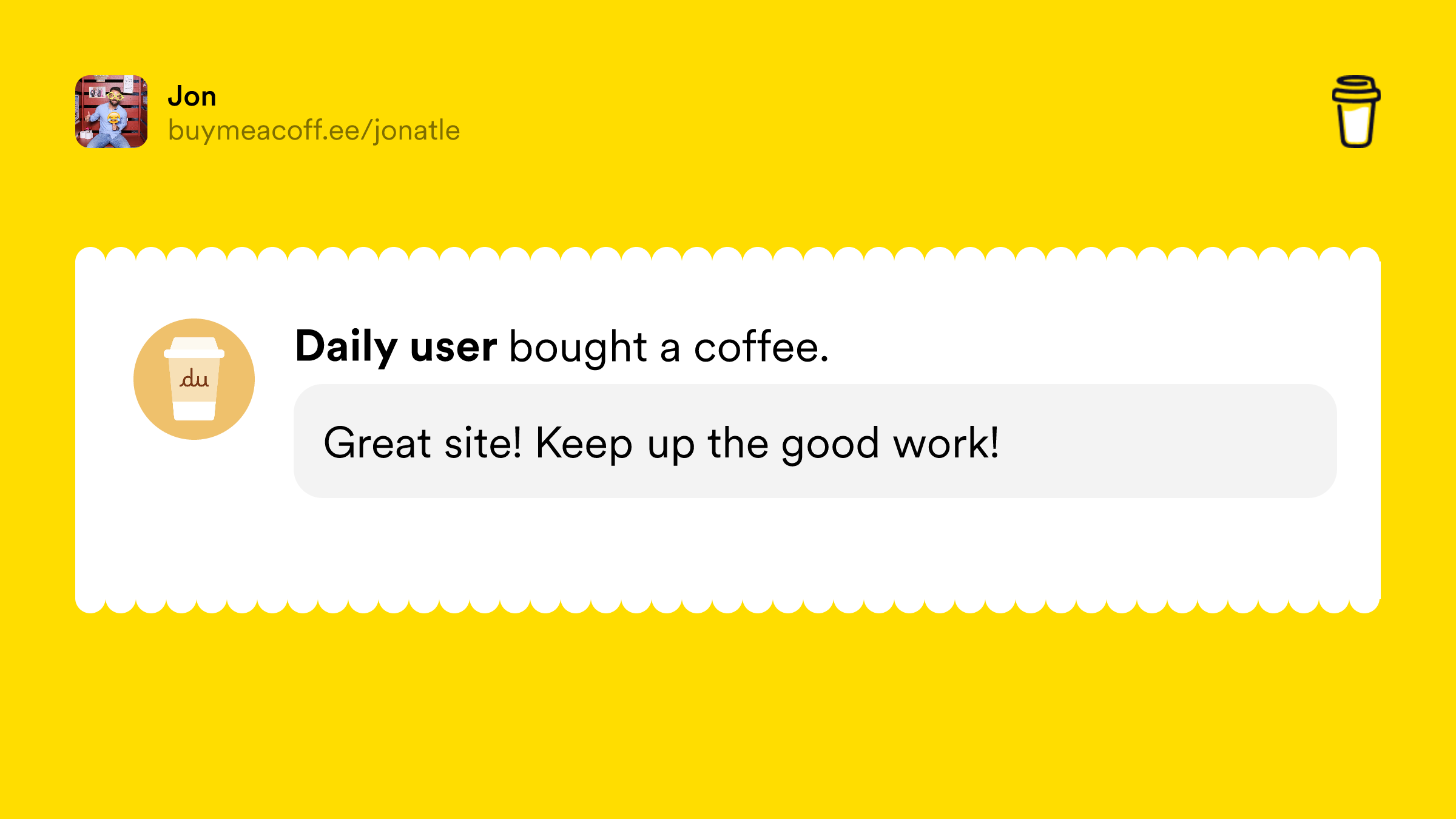 WordHelpCom's tweet card. Hey. I just created a page here. You can now buy me a coffee! :)