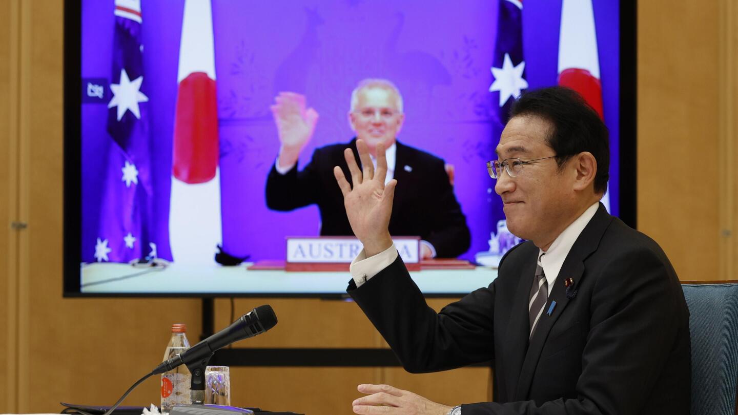 AP's tweet card. The leaders of Japan and Australia have signed a “landmark” defense agreement that allows closer cooperation between their militaries and stands as a rebuke to China's growing assertiveness in the...