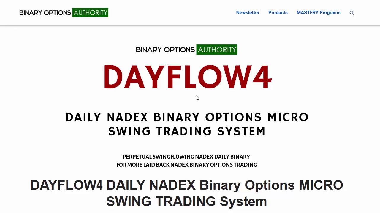 BinaryOptionX's tweet card. DAYFLOW4 DAILY NADEX Binary Options MICRO SWING TRADING System Review
