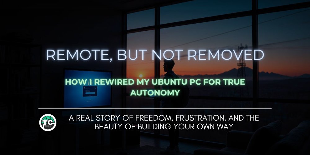 TechscribeCntrl's tweet card. A thought-provoking journey through digital remote autonomy