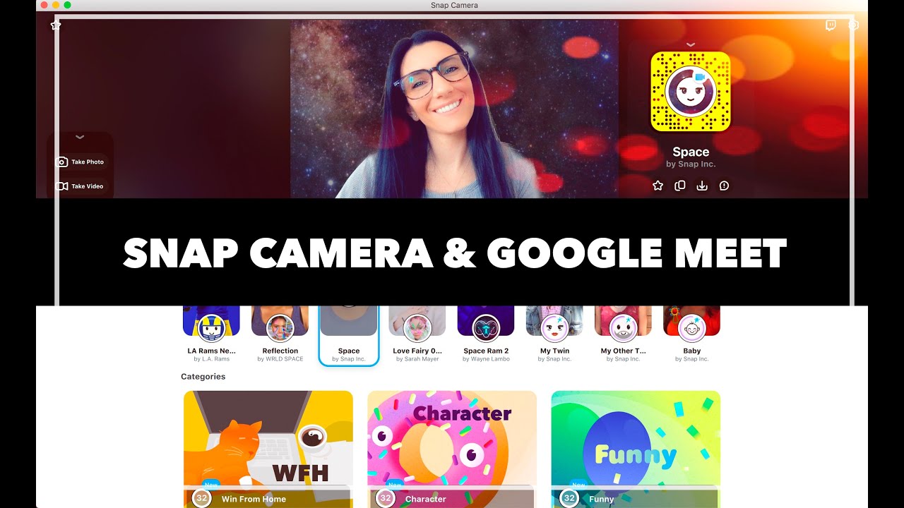 mrs_olivetech's tweet card. Virtual Backgrounds & Filters in Google Meet Using Snap Camera