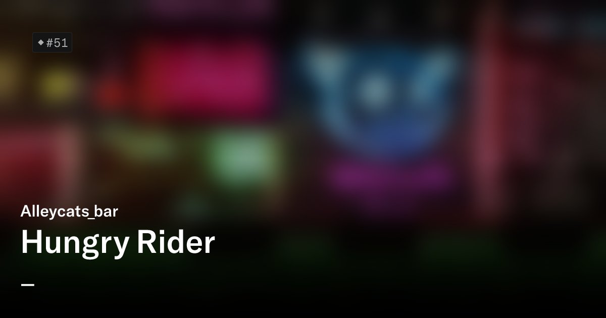 TechHive1's tweet card. Is the cats dead or alive? Looking for a loving family!  someone who serves as an intermediary between the living and the dead Alleycats_bar is a collection of 10,000 unique Alleycats NFTs— unique...