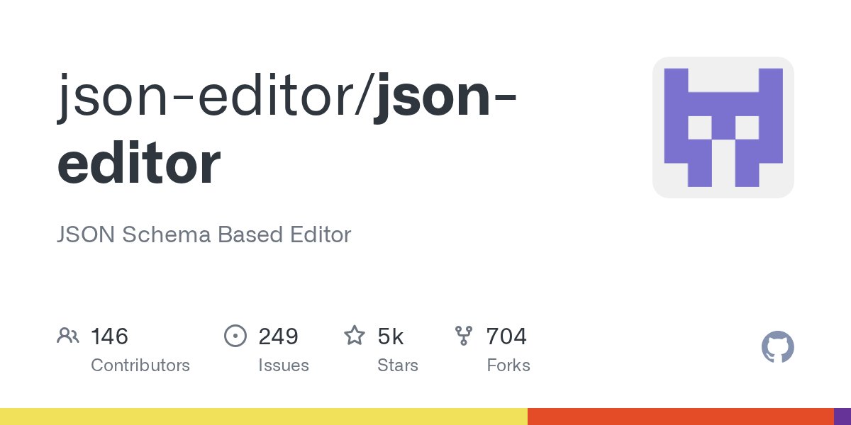 NarekHakobyan's tweet card. JSON Schema Based Editor. Contribute to json-editor/json-editor development by creating an account on GitHub.