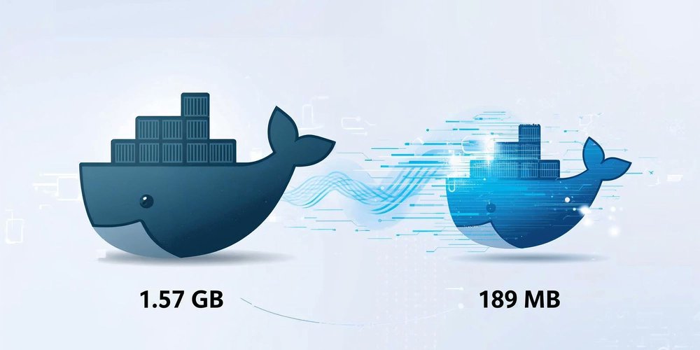 DockerTrends's tweet card. As developers, we all know the pain of bloated Docker images slowing down deployments and burning through cloud resources. I recently tackled this head-on with my fullstack e-commerce payment platf...