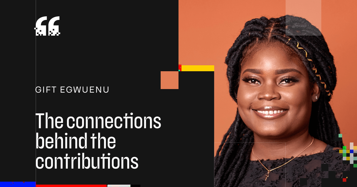 github's tweet card. Gift connects locally and globally to build open source communities. Learn more at The ReadME Project from GitHub.