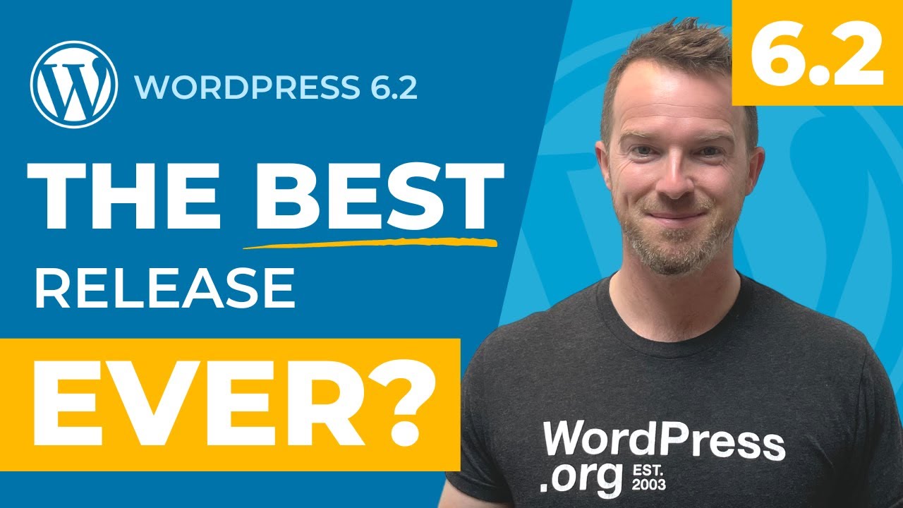 richtabor's tweet card. WordPress 6.2 FEATURES in 5 mins - is this the BEST release EVER?