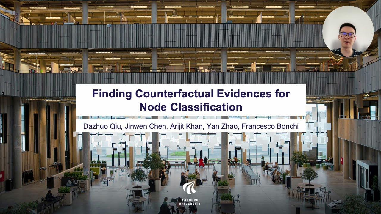 rijitK's tweet card. KDD 2025 - Finding Counterfactual Evidences for Node Classification