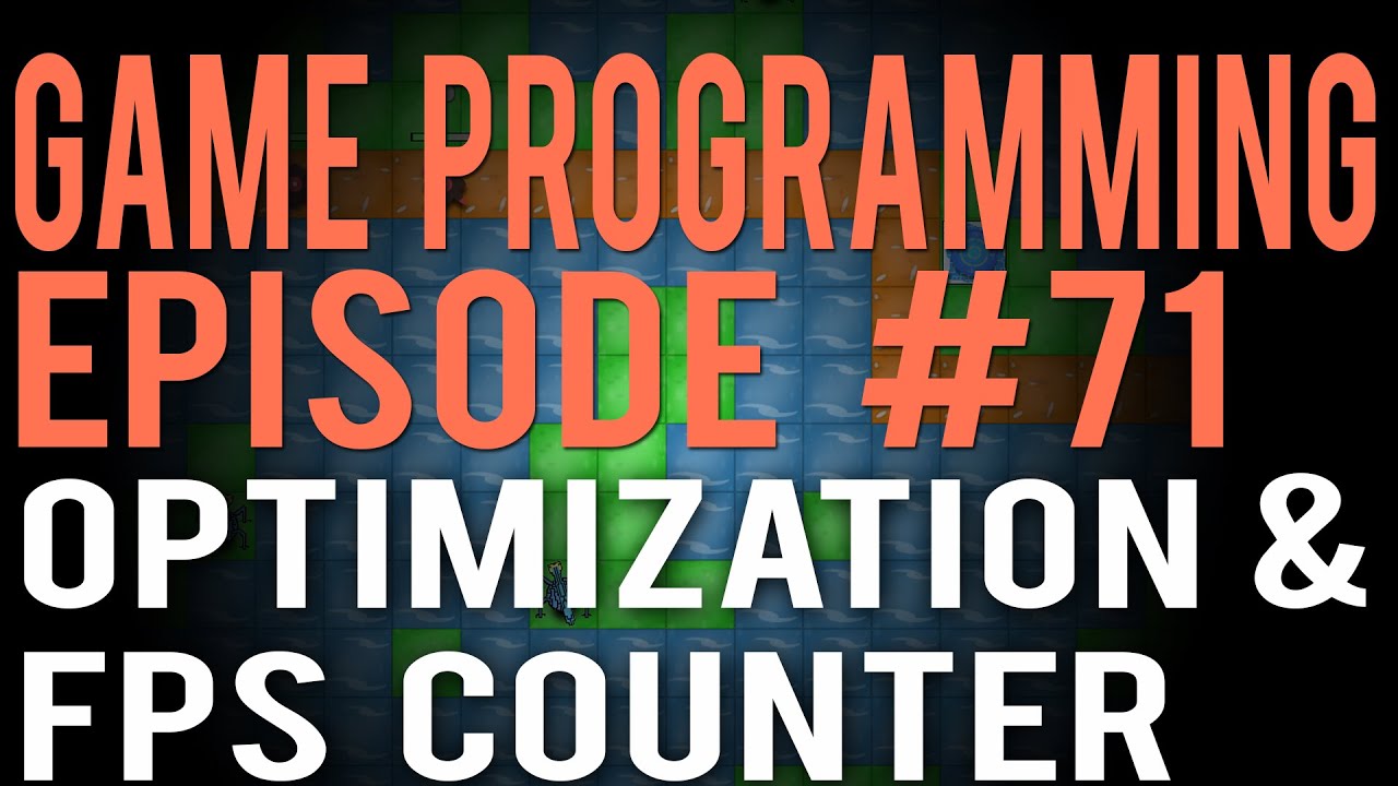 indieprog's tweet card. How to make a game 71 - Optimization