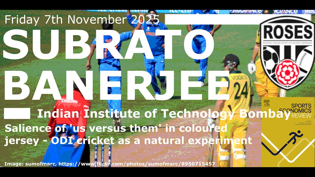 cosmiconomist's tweet card. ROSES212 Subrato Banerjee, IIT Bombay, “Salience of 'us versus them'...