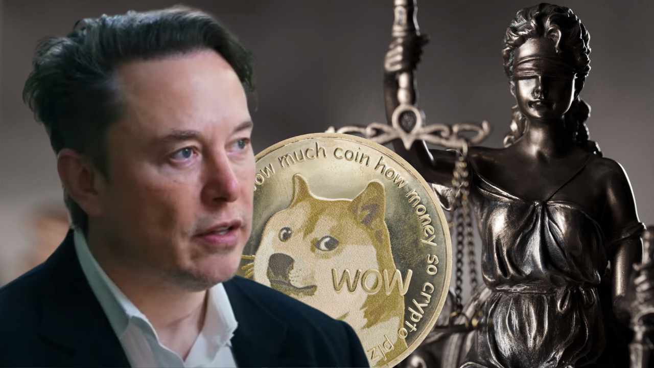 BlockEnginex's tweet card. Elon Musk, Tesla, and Spacex are being sued over claims that they are engaged in a dogecoin "crypto pyramid scheme (aka Ponzi scheme)."