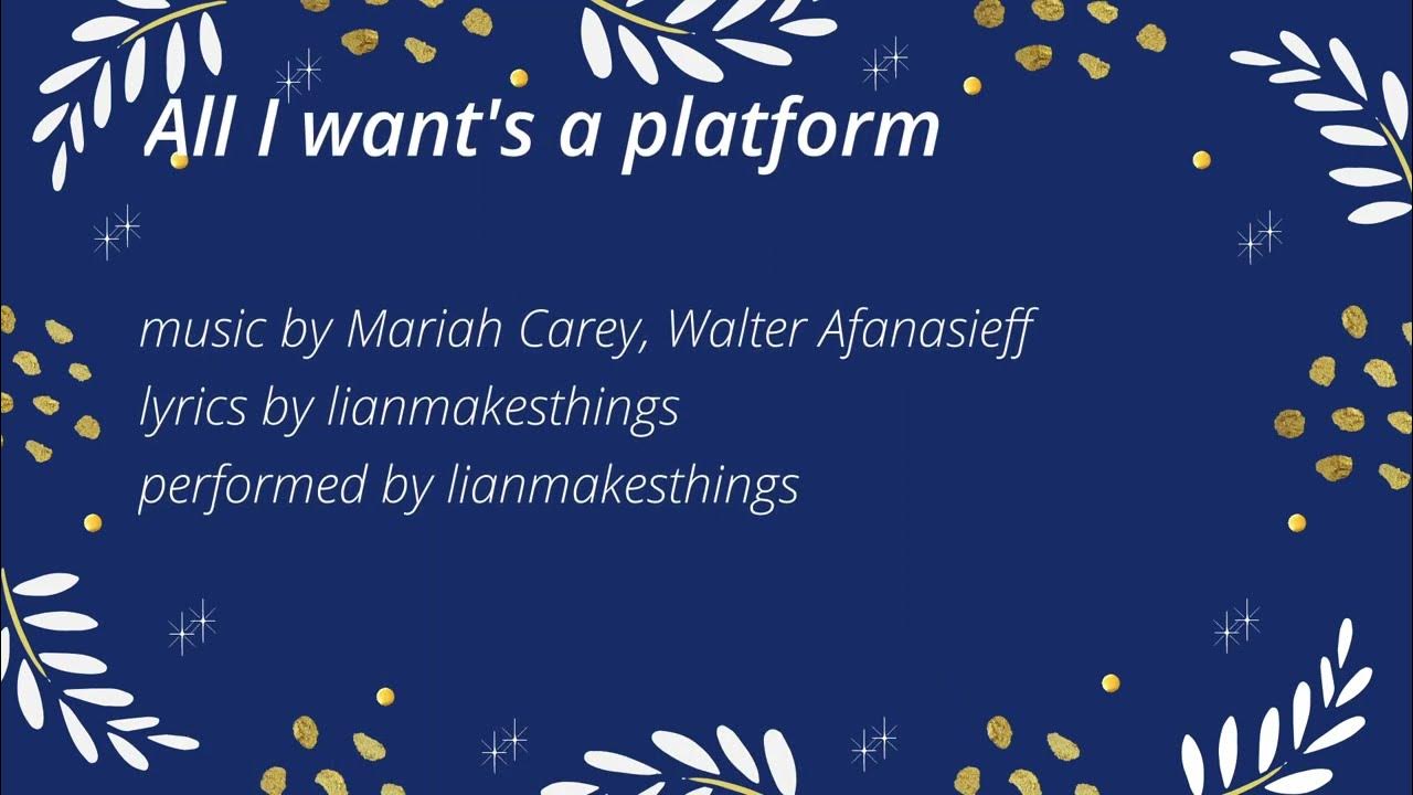 lianmakesthings's tweet card. All I want's a platform