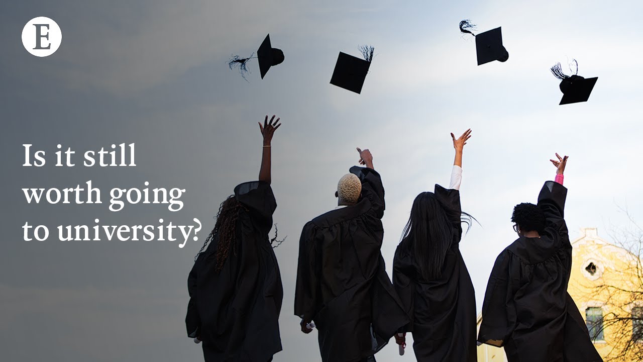 DCol_Economics's tweet card. Is it still worth going to university?