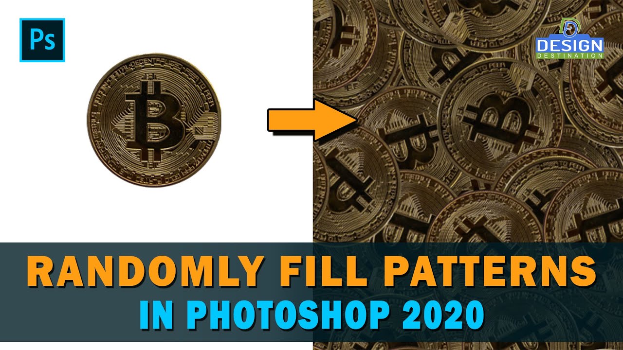 DesignDestini's tweet card. How to Randomly Fill Patterns in Photoshop | Create Pattern in...