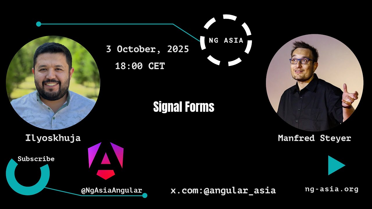 ManfredSteyer's tweet card. Signal Forms