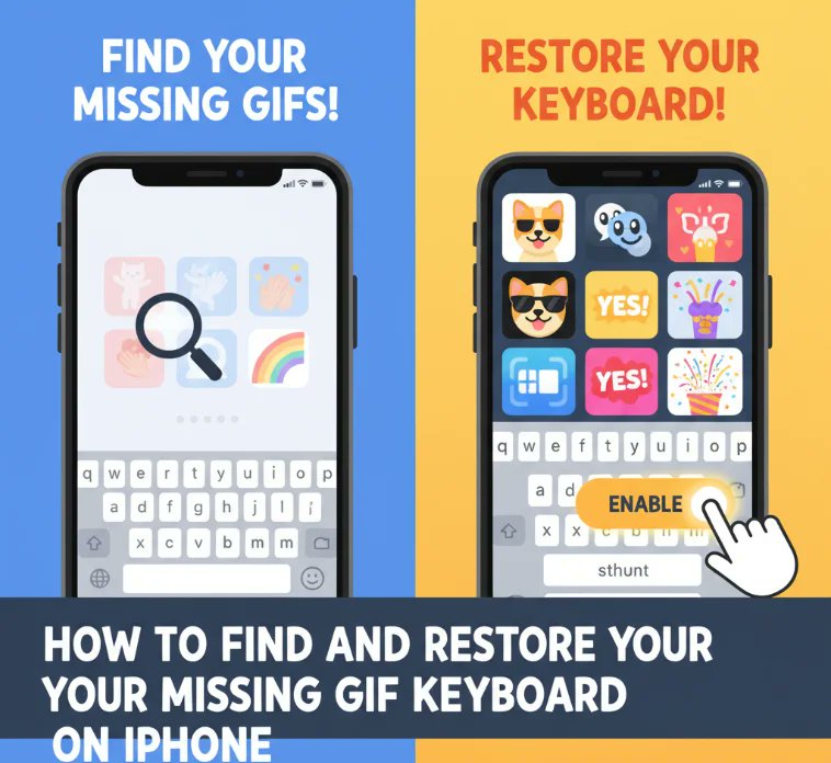 xyultra's tweet card. Lost your GIF keyboard on iPhone? Learn how to restore it in minutes with our step-by-step guide. Works for iOS 17 and all messaging apps including iMessage and WhatsApp.