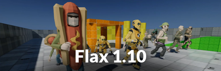 FlaxEngine's tweet card. Flax Engine - A true game changer