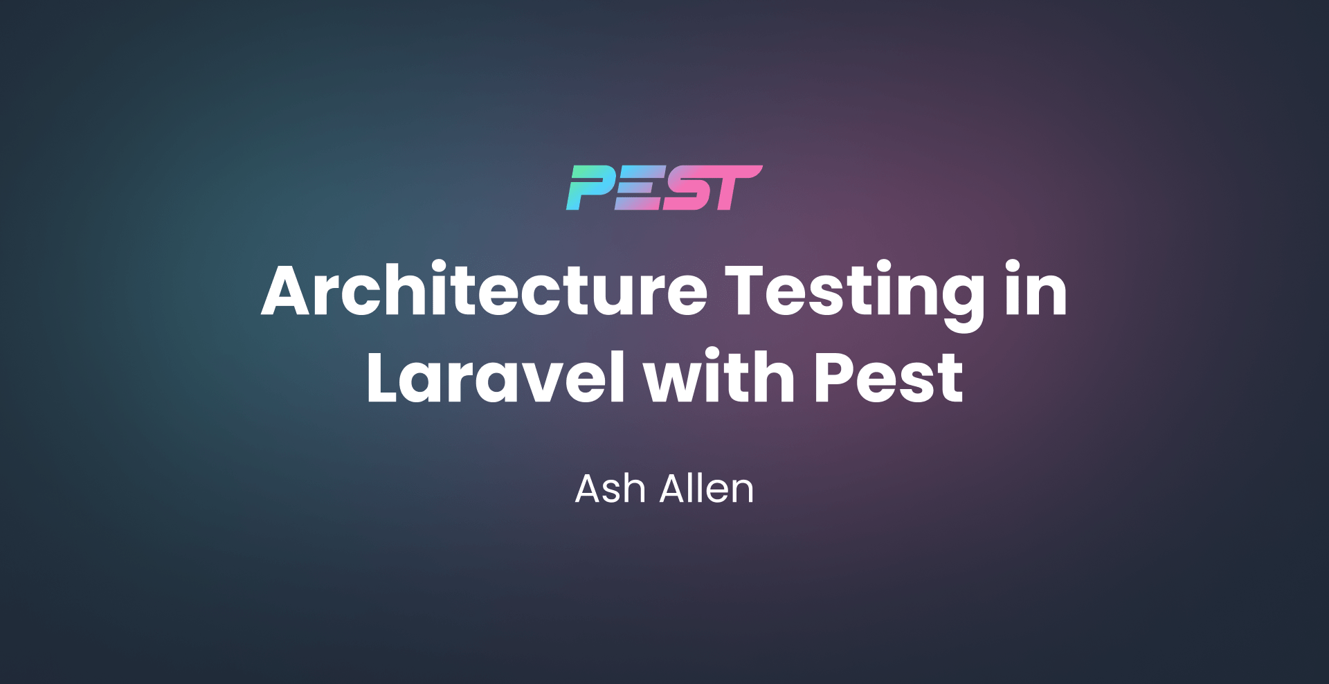 AshAllenDesign's tweet card. Read about how to use Pest to add architecture tests for your PHP applications. By using architecture testing, you'll be able to enforce standards such as folder structures, naming conventions, and...