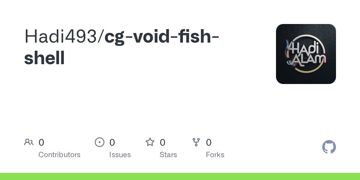 HadiAlam_'s tweet card. Contribute to Hadi493/cg-void-fish-shell development by creating an account on GitHub.