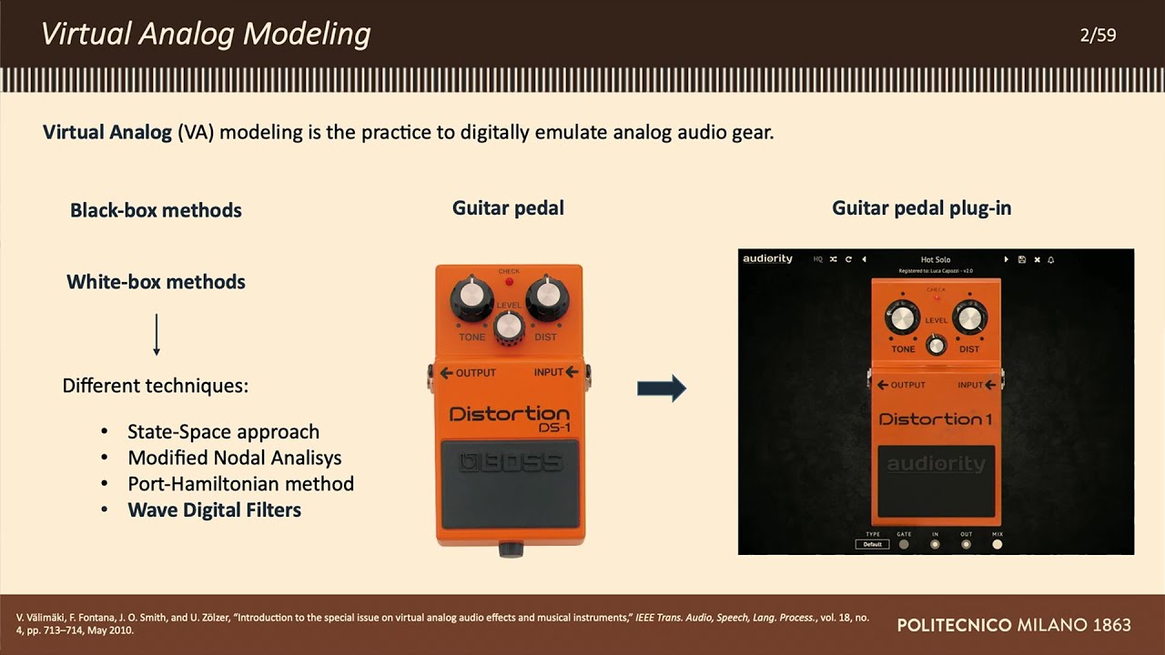 audiodevcon's tweet card. Recent Trends in Virtual Analog Modeling Based on Nonlinear Wave...