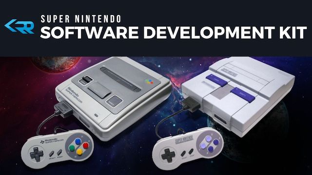 RetroReversing's tweet card. SNES (Super Famicom) Software Development Kit (SDK)