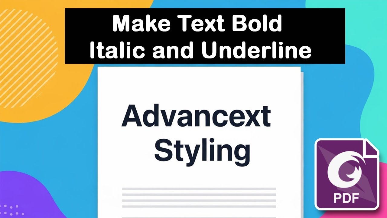 RehanaDhaka1216's tweet card. How to Make Text Bold, Italic and Underline in Foxit PDF Editor |...