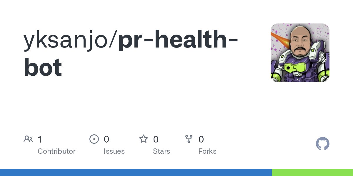 yksanjo's tweet card. Contribute to yksanjo/pr-health-bot development by creating an account on GitHub.