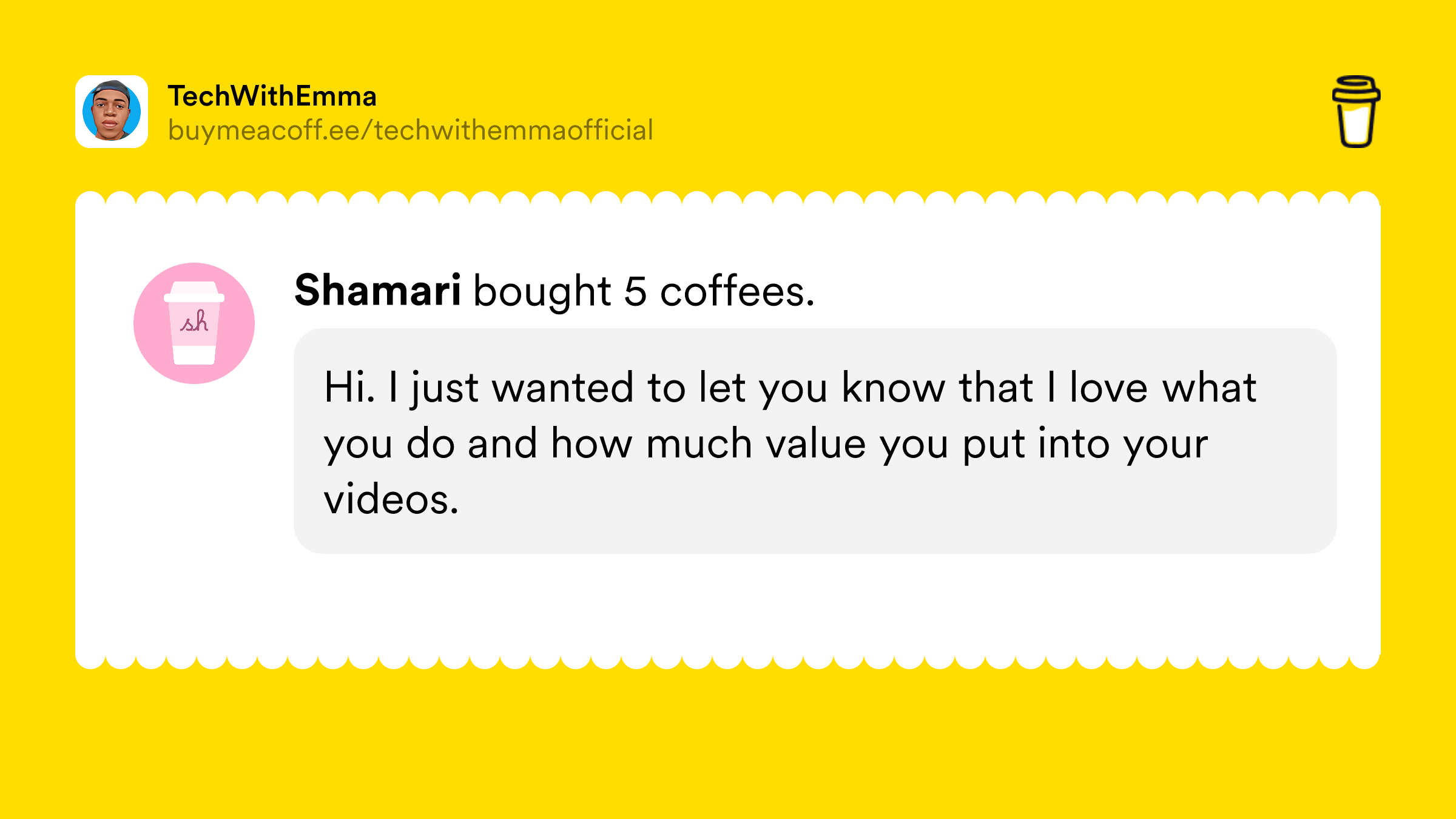 techwithemma's tweet card. *** 👋 Welcome to TECHWITHEMMA, the ultimate destination for coding and programming tutorials!Our channel is dedicated to helping developers of all levels improve their skills and advance their...